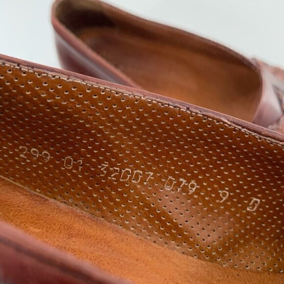 R Martegani mens loafers size 9 brown Italian leather vintage 90s Grandpacore main image 7